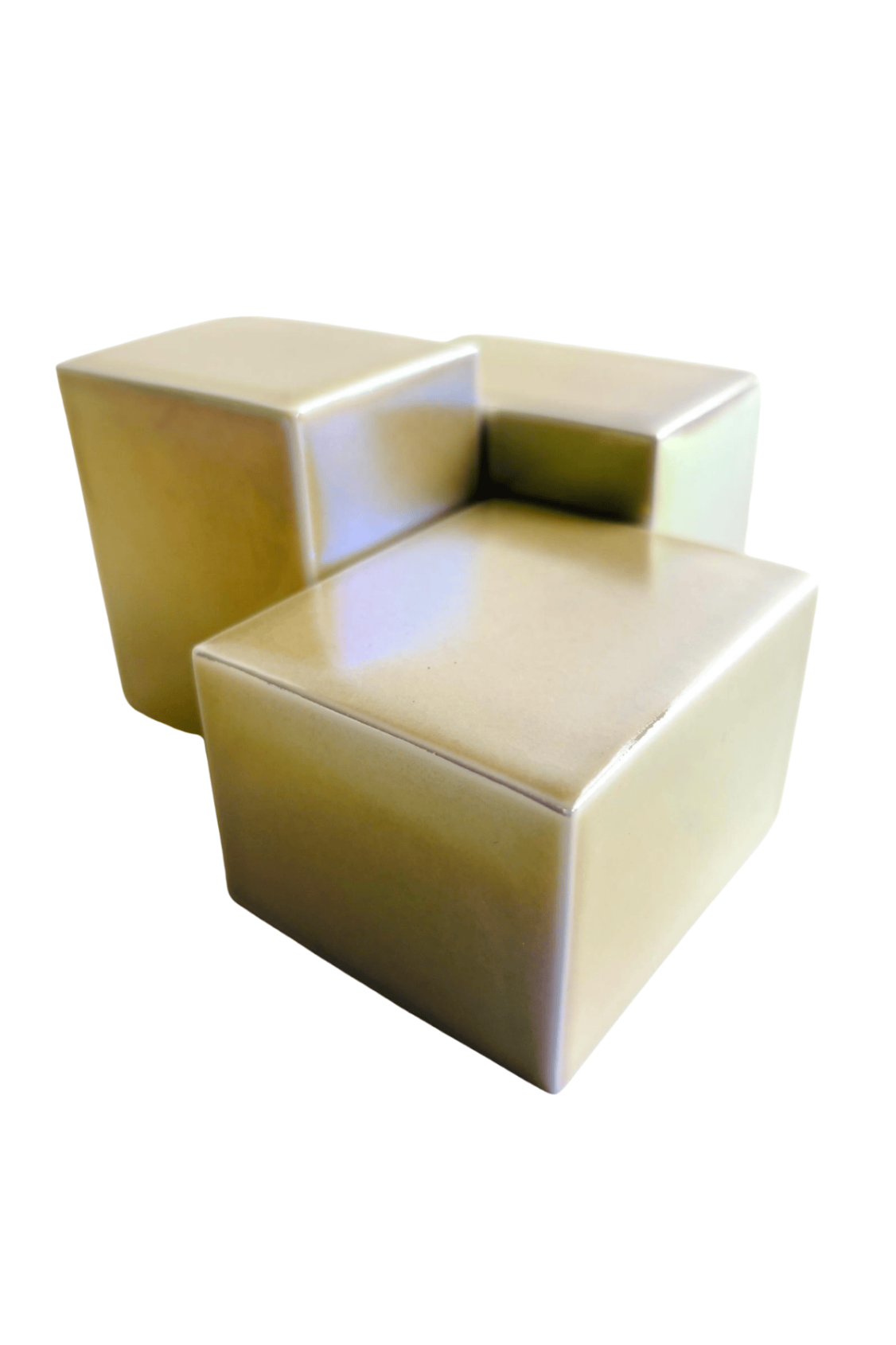 Inge Becka _ Cubes - greenish 3 _